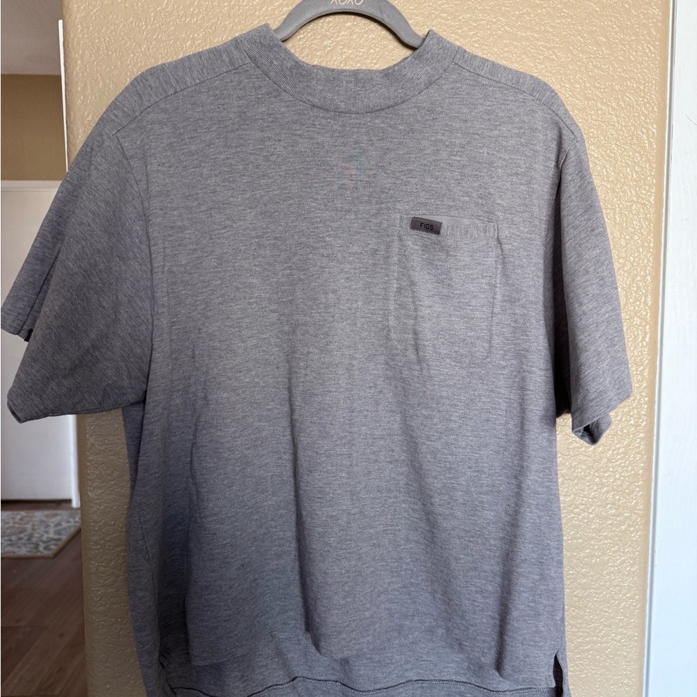 Figs Heather Gray Short Sleeve Tee